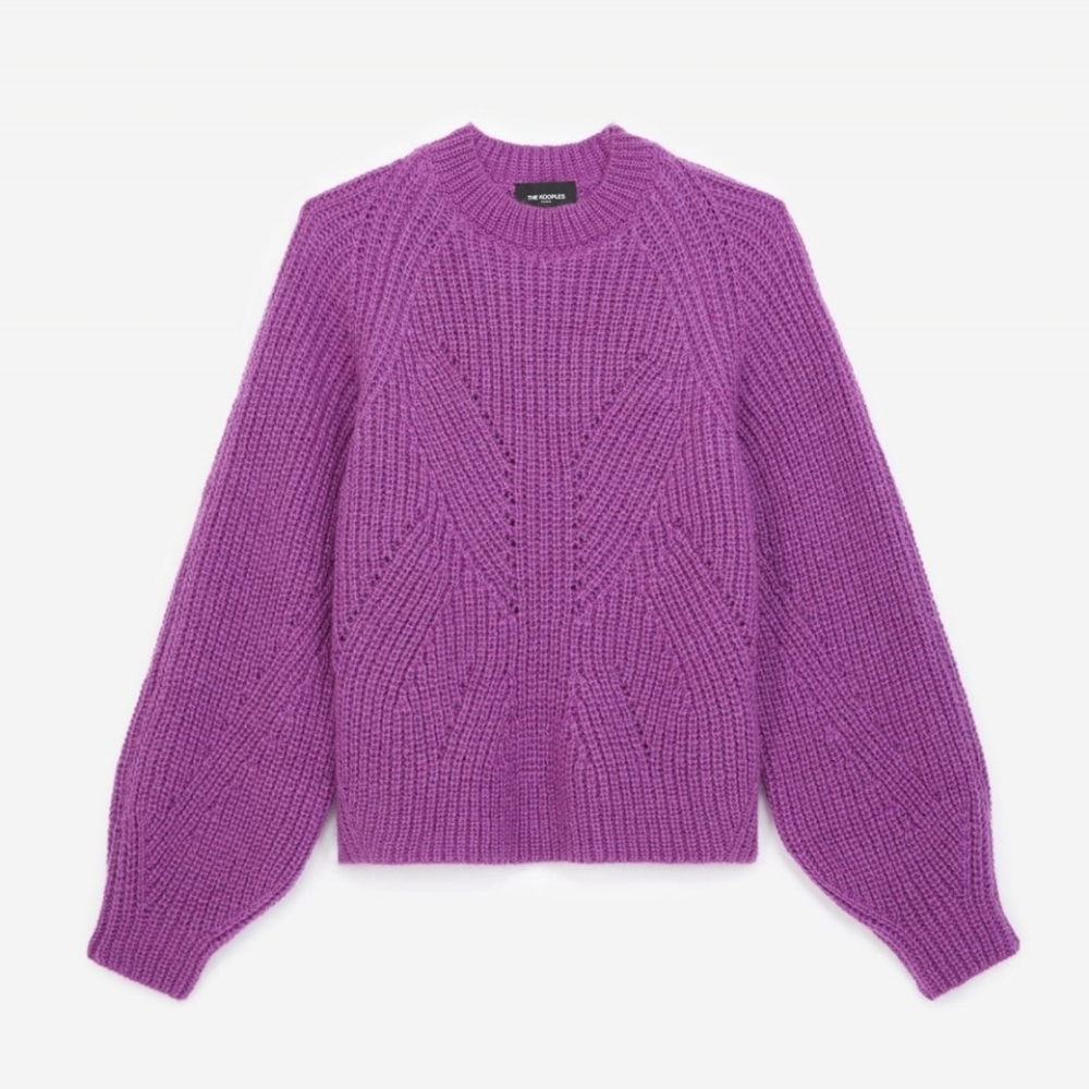 The Kooples Chic & Cozy Purple Knit Sweater